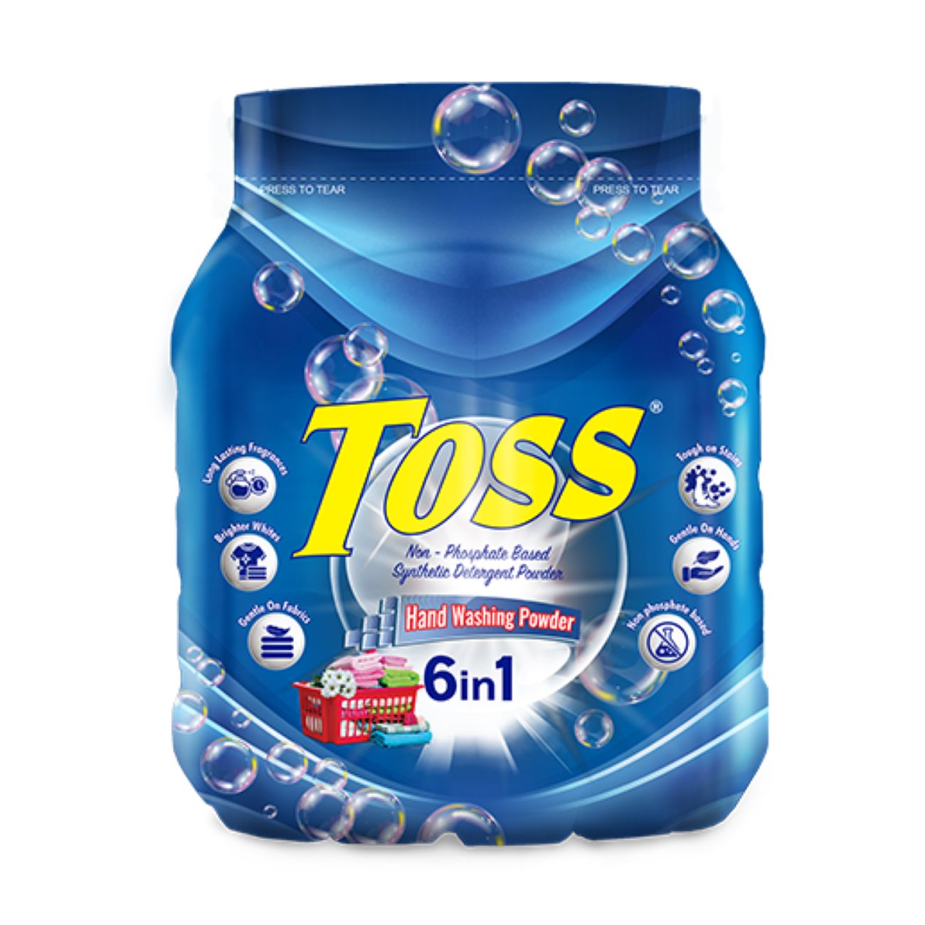 Toss Blue Plastic Container Large