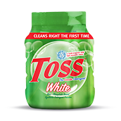 Toss White Plastic Container