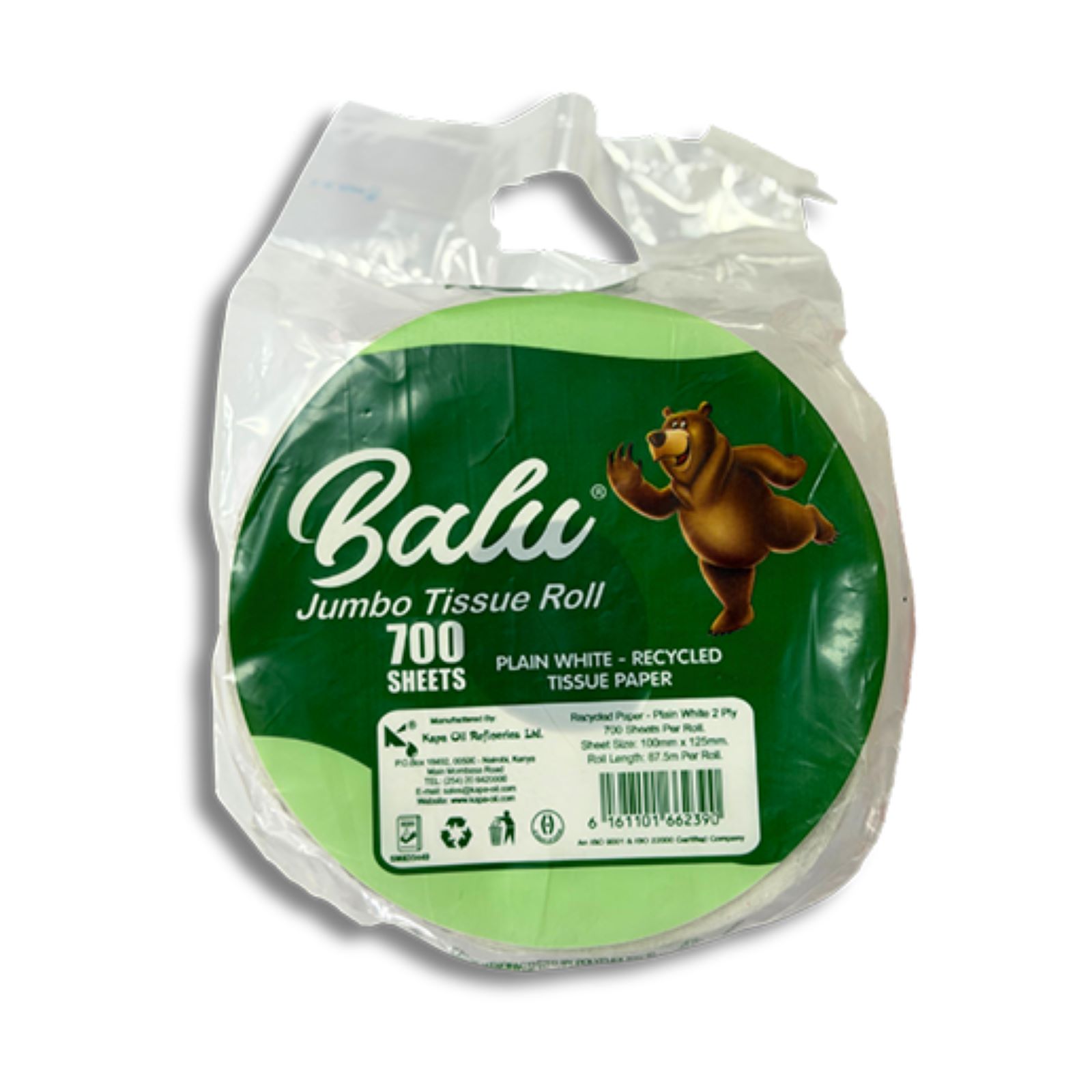 Balu Recycled Toilet Paper (700 Sheets) - White