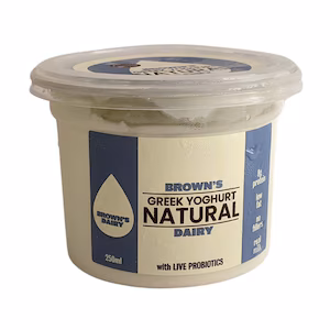 Brown's Food Co Greek Natural Yoghurt