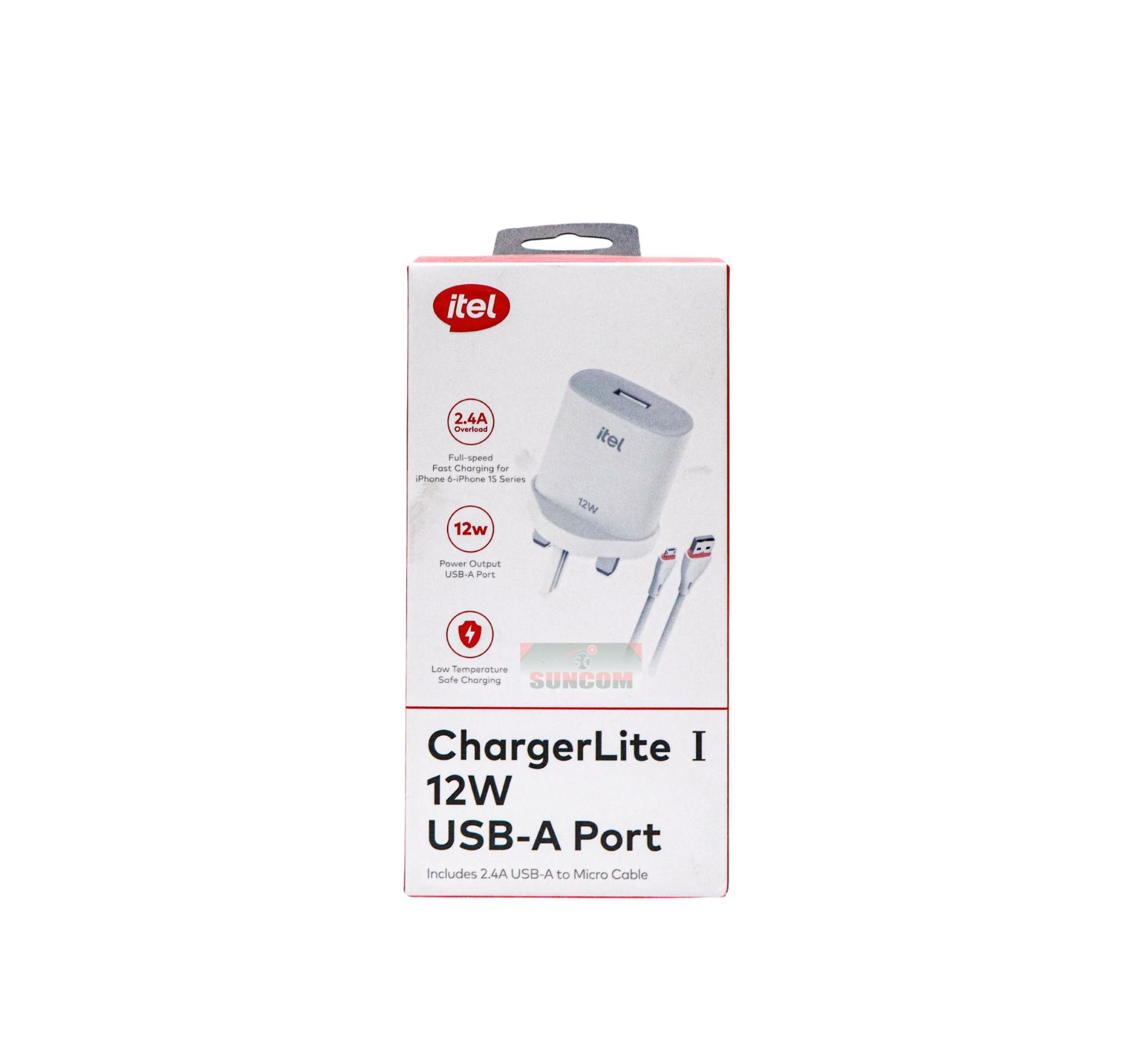 Itel 12W - Micro USB Phone Charger