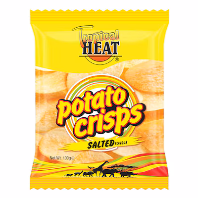 Tropical Heat Salted Potato Crisps