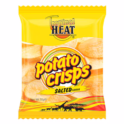Tropical Heat Salted Potato Crisps