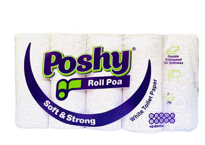 Poshy Poa - Coloured Pink Toilet Tissue Roll 