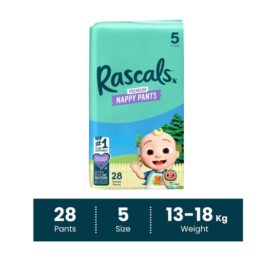 Rascals 13-18kgs Premium CoComelon Training Diaper Pants- Size 5