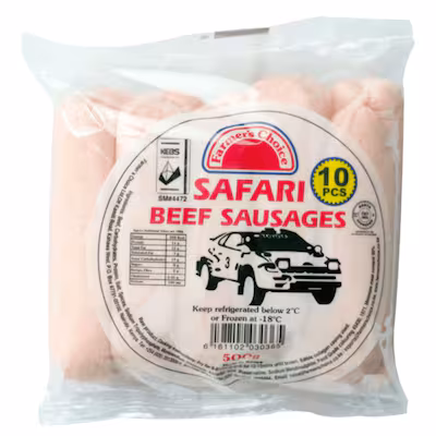 Farmer's Choice Safari Beef Sausages