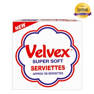 Velvex Standard White  Serviettes