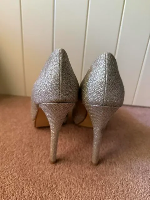 Ladies Gold Platform Shoes