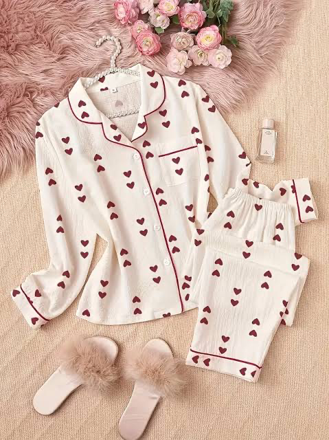 Cute ladies pjamas set 2