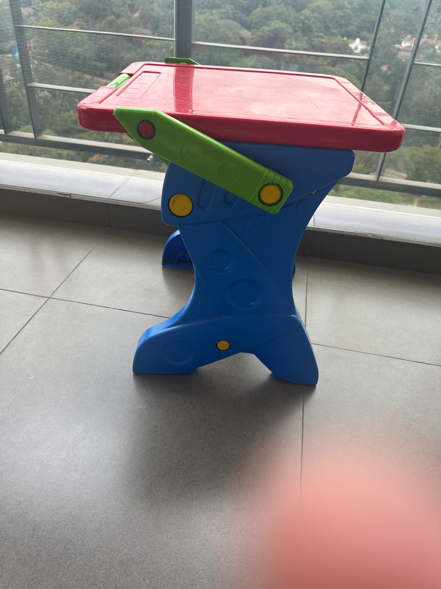 White board +table foldable. Baby room addition 2