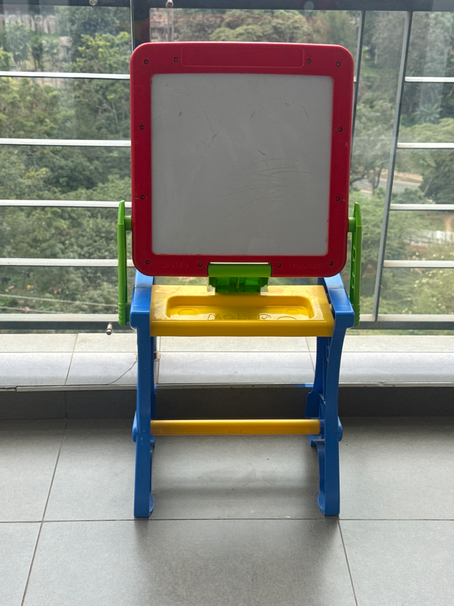 White board +table foldable. Baby room addition 3