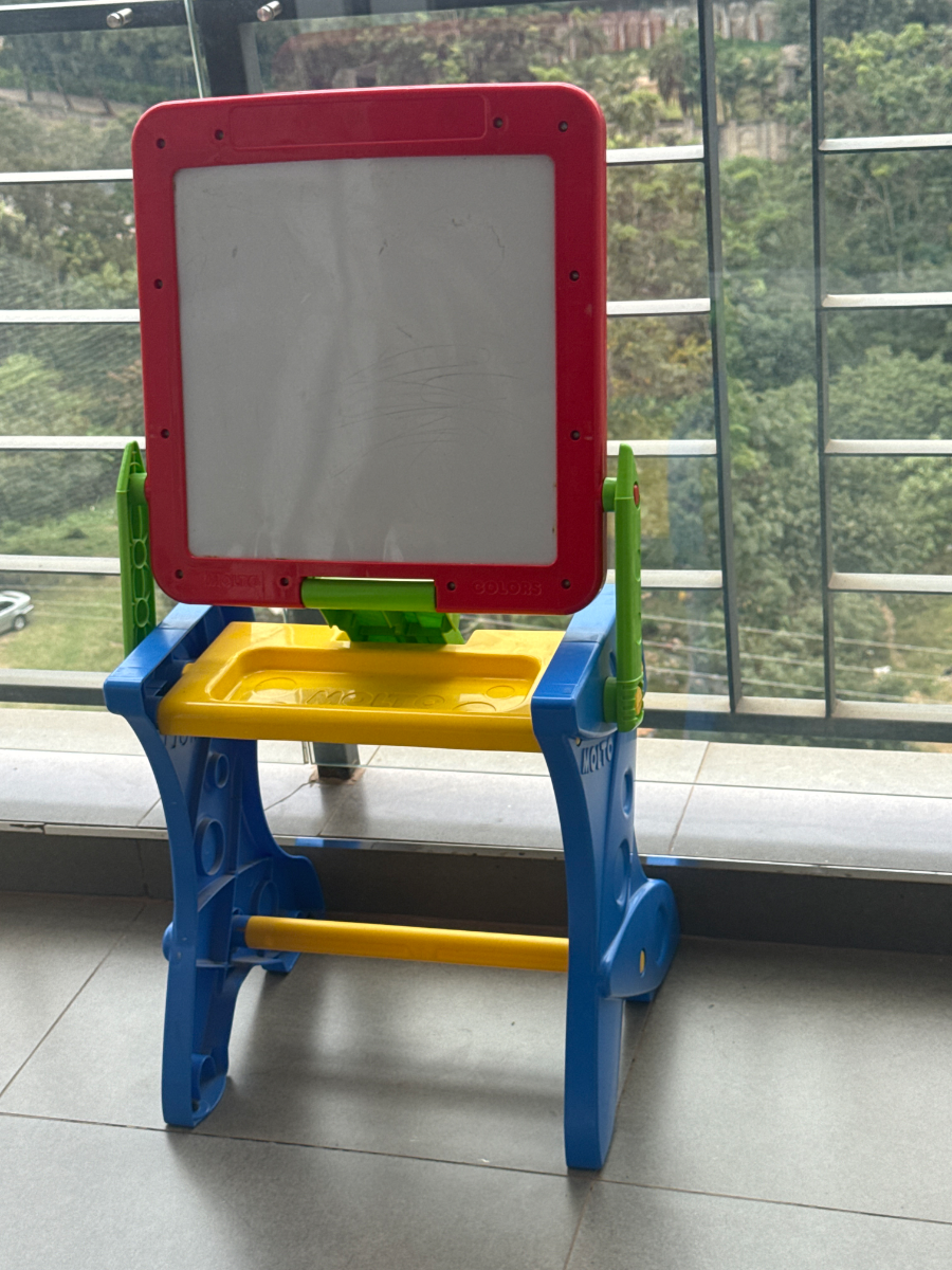 White board +table foldable. Baby room addition 4