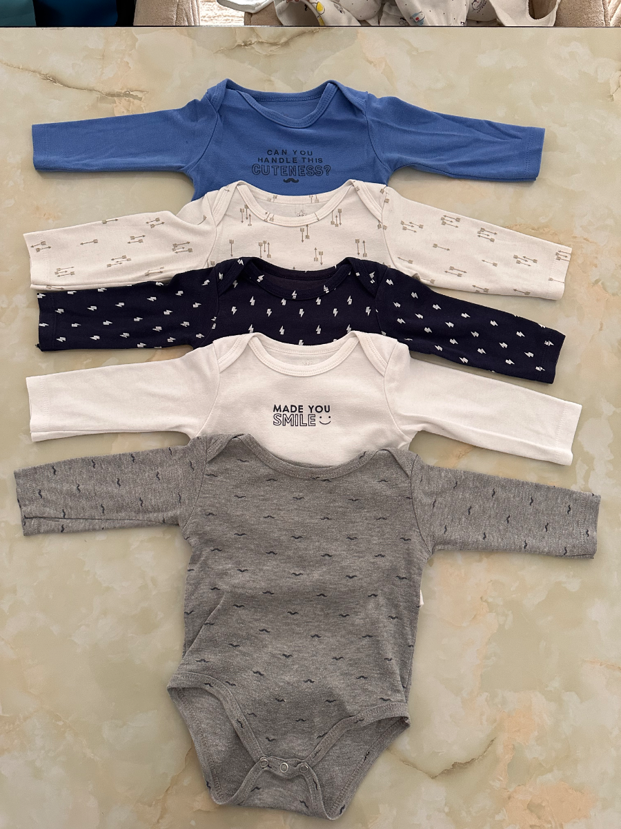 Long-Sleeve Baby Bodysuits 1
