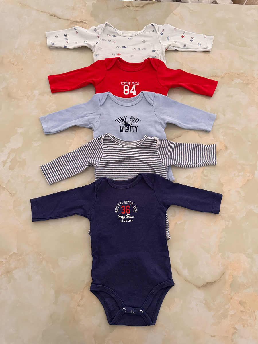 Long-Sleeve Baby Bodysuit Set 1