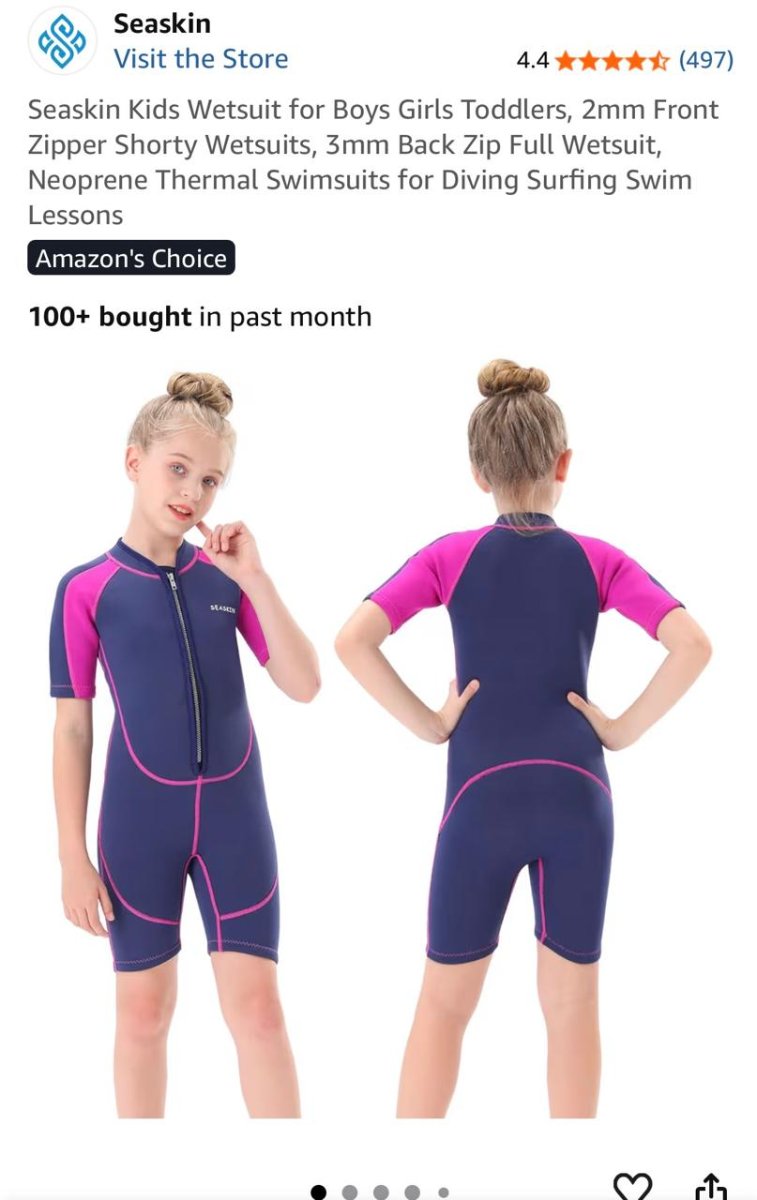 New Sea Skin Kids Wetsuits for boys and girls 5-10 years 3