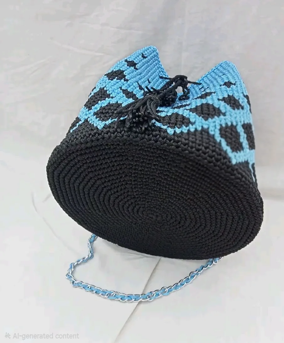 Beautiful handmade crocheted bag 2