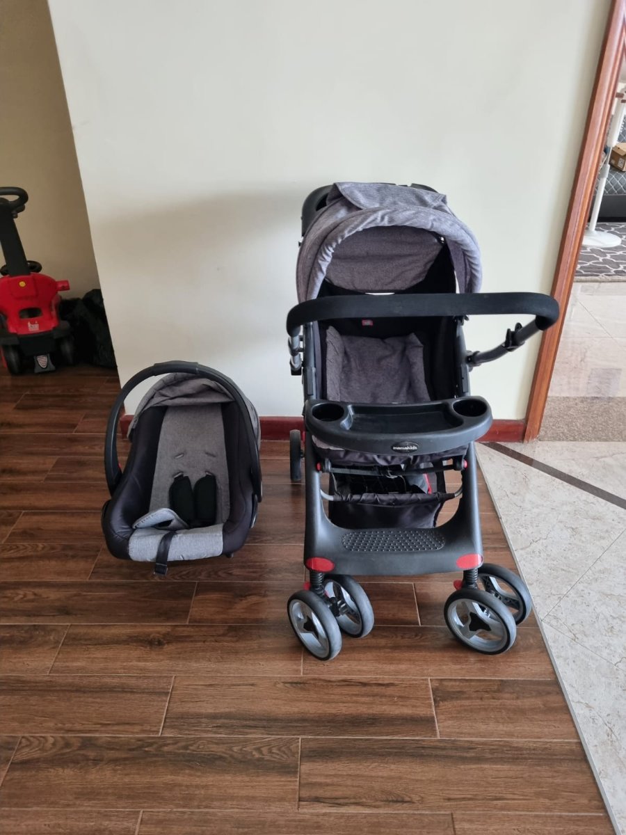 Baby stroller with car seat (used) 1