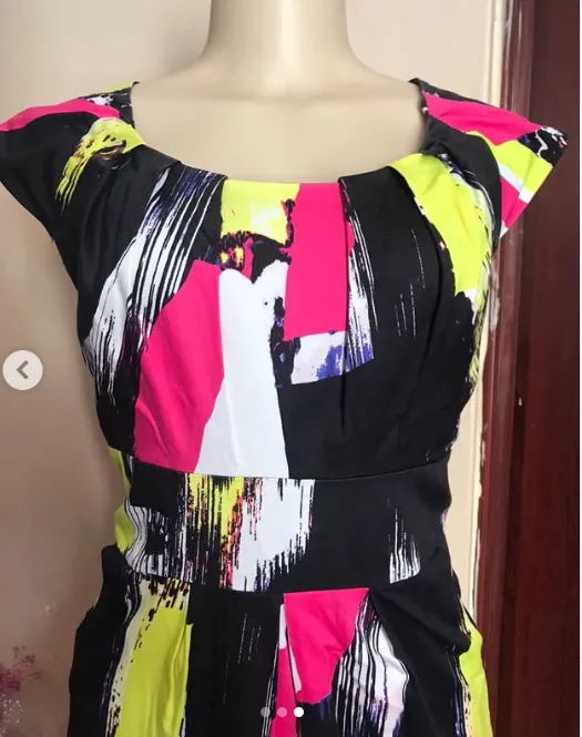 The Colour Pop Abstract Sheath Dress 4