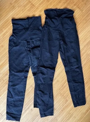 Motherhood Maternity Black Pants (2-set, Size M) 1
