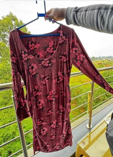Motherhood Floral Maternity Maxi Dress (Size L, Gently Used) 1