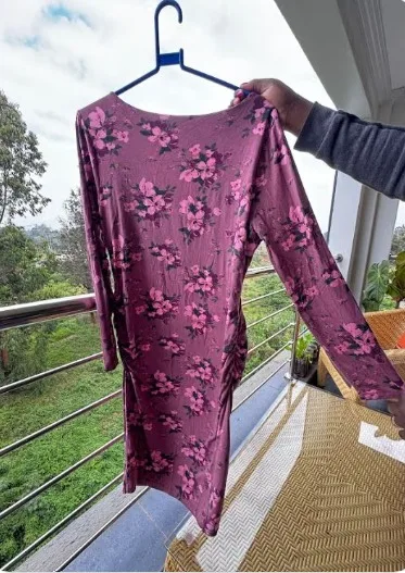 Motherhood Floral Maternity Maxi Dress (Size L, Gently Used) 2