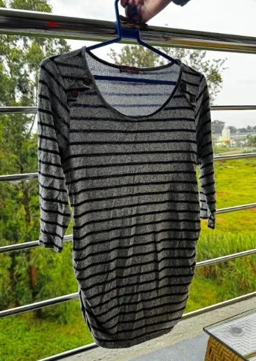 Ragdoll Striped Maternity Long-Sleeve Shirt 1