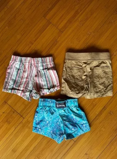 Mixed Baby Shorts Set (3-Pack, Used) 2