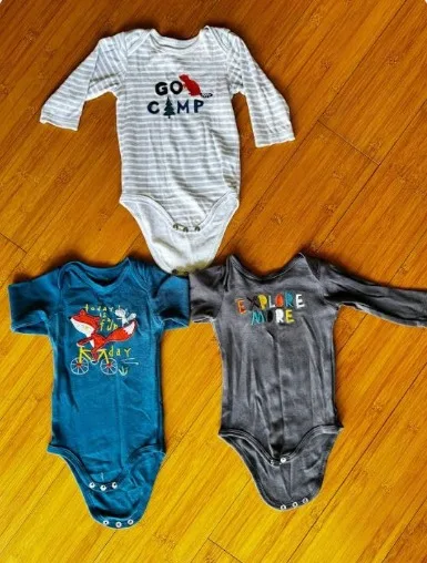 Graphic Baby Bodysuits (3-Pack), 9months 1