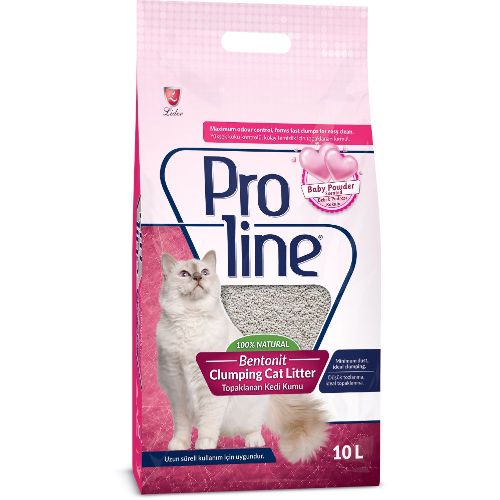 Proline Baby Powder Bentonite Clumping Cat Litter