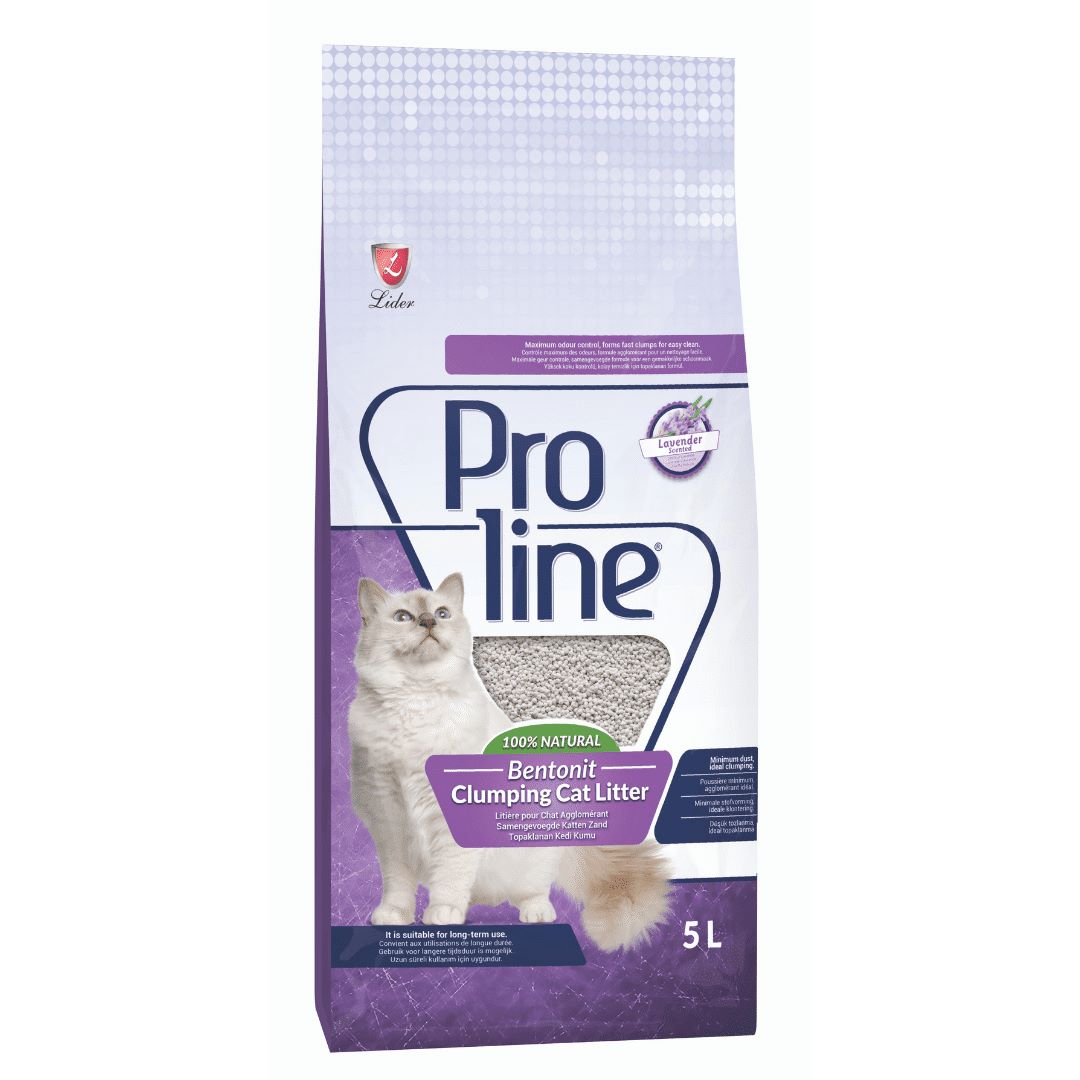 Proline Lavender Bentonite Clumping Cat Litter