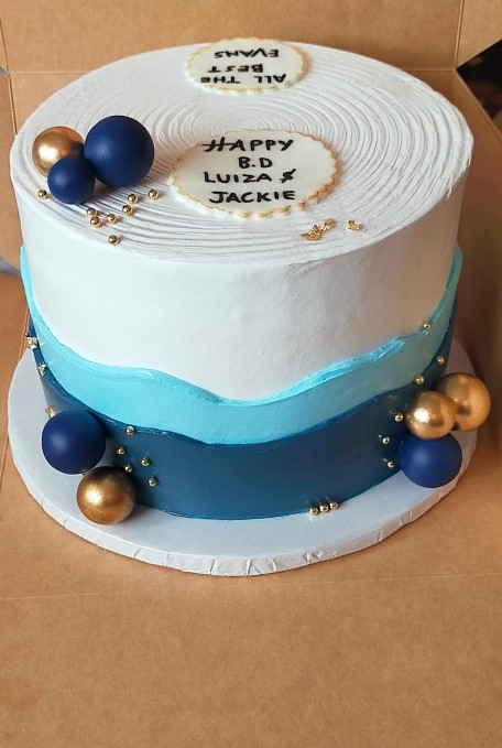Tabie's Cakes Blueberry & Pina Colada Happy Birthday Cake