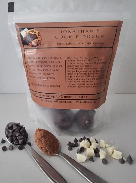 Jonathan's Triple Chocolate Chip Ready-to-bake Cookie Dough