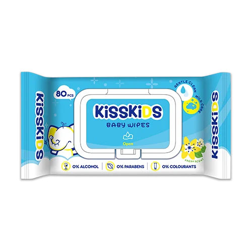 Kisskids Kisskids Baby Wipes 80Pcs