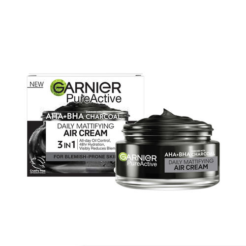 Garnier Pure Active AHA+BHA Charcoal (Daily Mattifying)