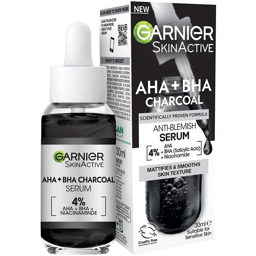 Garnier Skin Active AHA+BHA Charcoal (Anti Blemish)