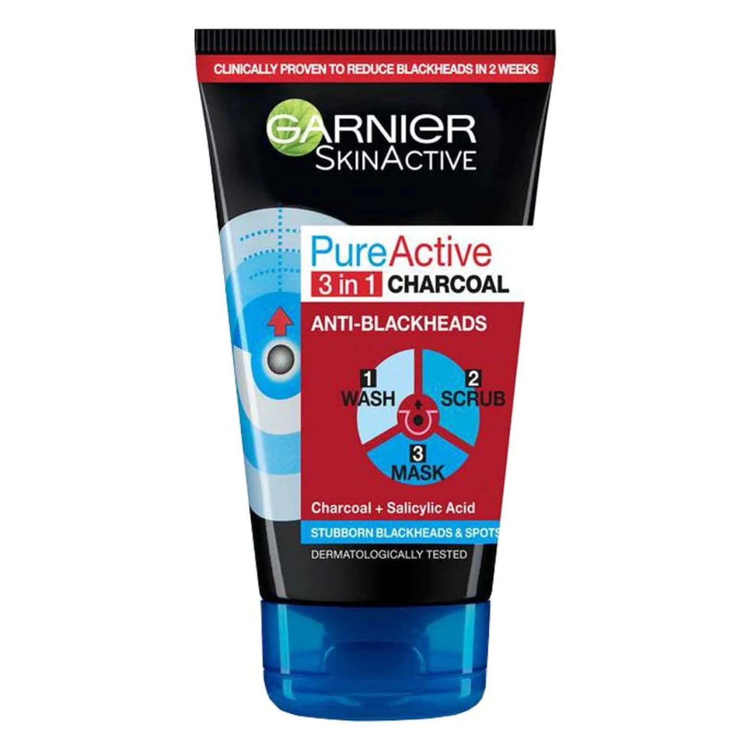 Garnier Pure Active 3 In1 Charcoal (Anti-Blackhead)