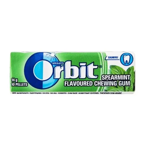 Orbit Spearmint Flavoured Chewing Gum