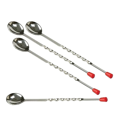 Bar Stainless Steel Bar Spoon 26cm With Red Knob