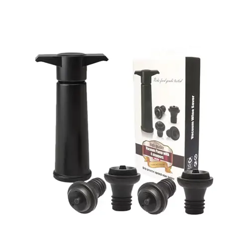Bar Wine Saver Vacuum Pump With 4 Stoppers