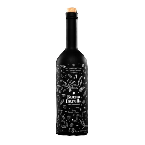 Buena Estrella Artesanal Joven Espadin y Cuishe Mezcal (Black)