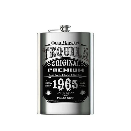 Casa Maestri Tequila 100% De Agave Blanco Flask