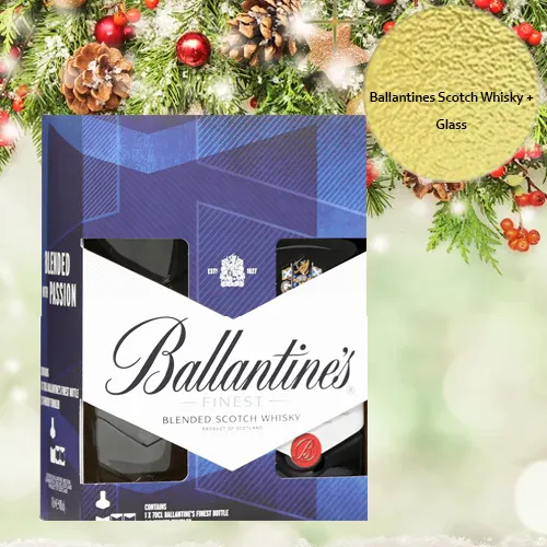Ballantines Finest Blended Scotch Whiskey Gift Pack