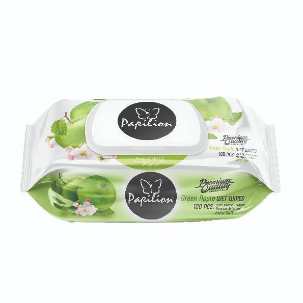Papilion Wet Wipe Green Apple