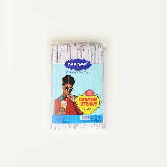 Bioblend Hygienic Clear Straws Wrapped
