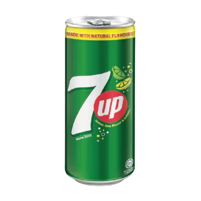 Seven 7UP Cans