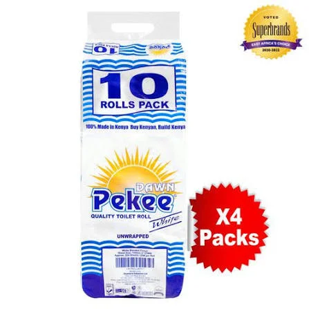 Dawn Pekee White Toilet Paper Wrapped