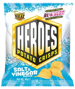 Tropical Heat Crisps Heroes Salt & Vinegar