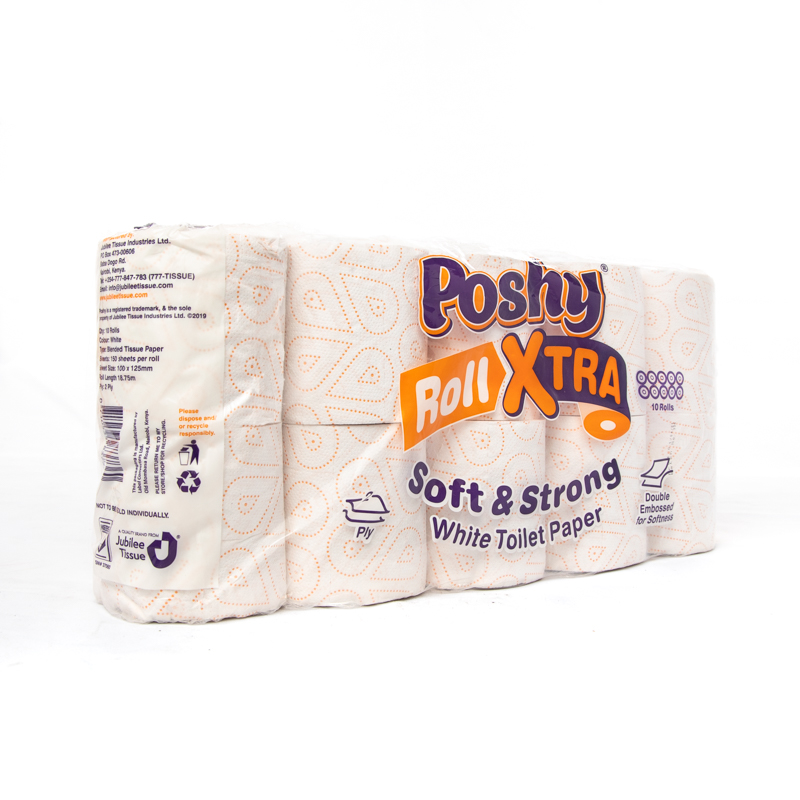 Poshy Extra Soft & Strong White  Toilet Tissue Roll