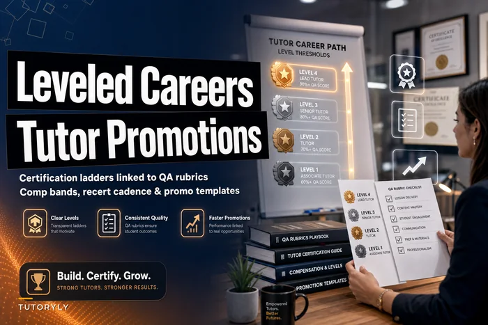 A leveled tutor career path that cuts churn and powers promotions
