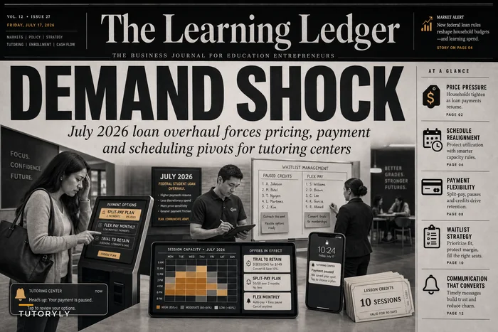 After the July 2026 Student Loan Overhaul: 7 Pricing, Payment and Scheduling Steps for Tutoring Centers